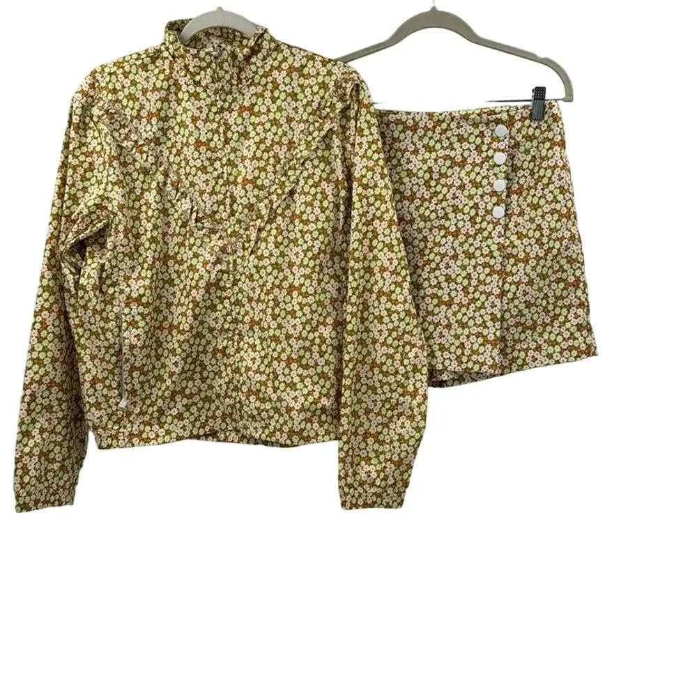 NWOT Tory Burch printed ruffle windbreaker, Printed Golf Skort set